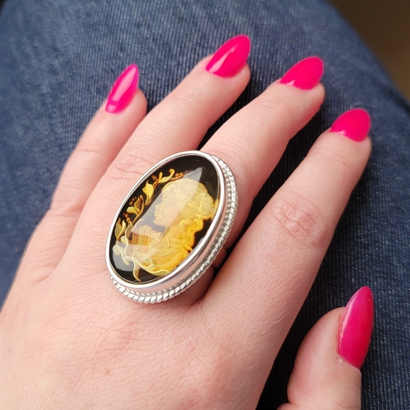 Ring with Baltic Amber - Picture 4 of 4